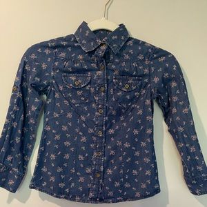 Arizona girls flannel, size 6/7, flowers